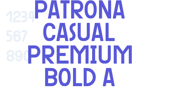 Patrona Casual Premium Bold A font free