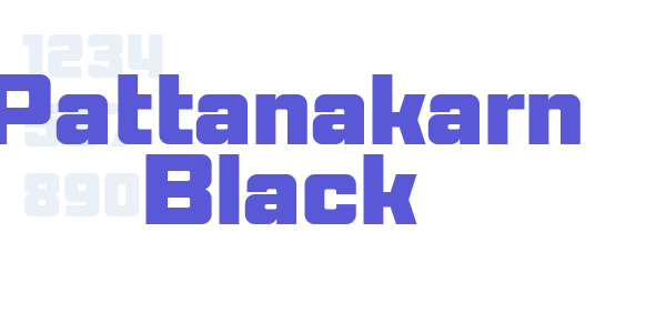 Pattanakarn Black font