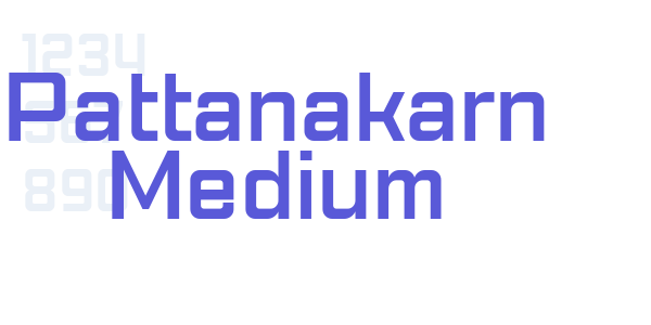 Pattanakarn Medium font free