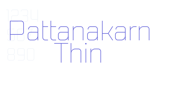 Pattanakarn Thin font free