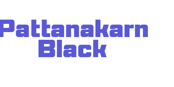 Pattanakarn Black Font Download