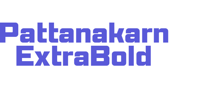 Pattanakarn ExtraBold Font Download