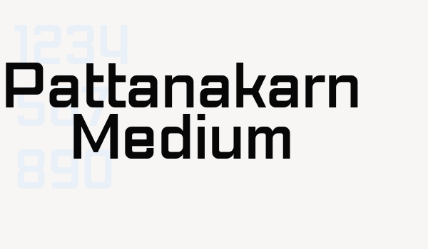 Pattanakarn Medium Font