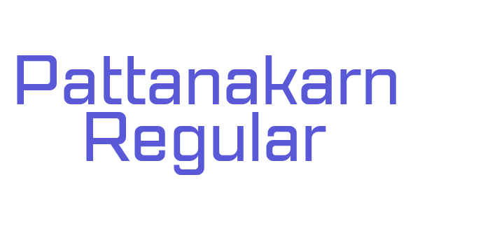 Pattanakarn Regular Font Download