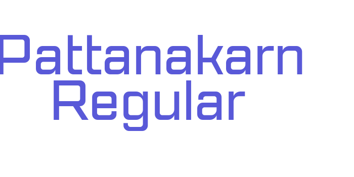 Pattanakarn Regular Font