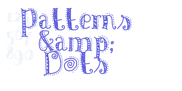 Patterns & Dots font free