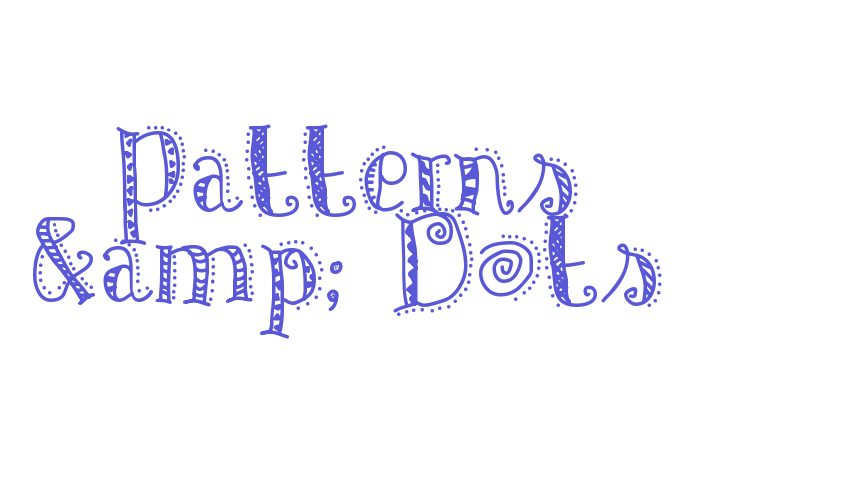 Patterns & Dots Font Download