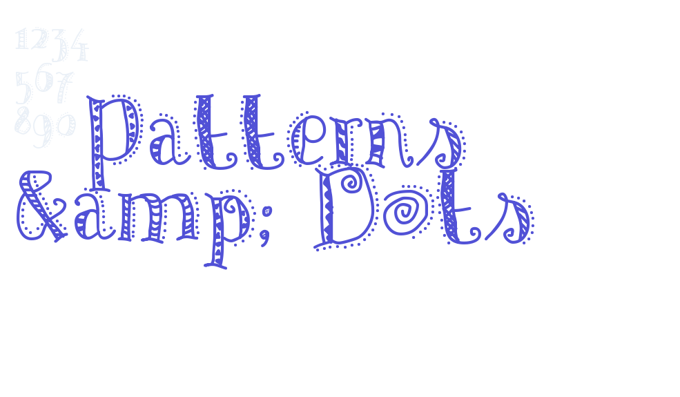 Patterns & Dots-font-download