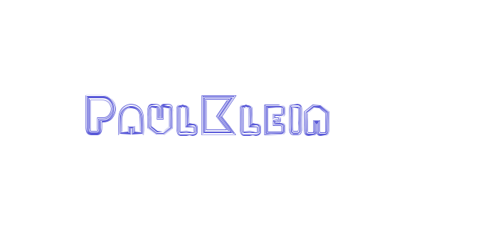 PaulKlein Font Download