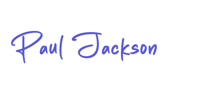 Paul Jackson Font