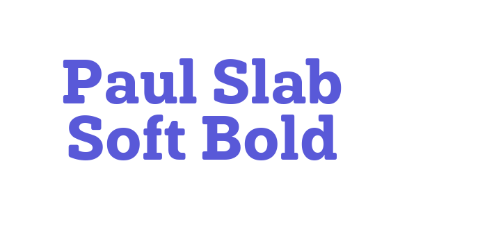 Paul Slab Soft Bold Font Download