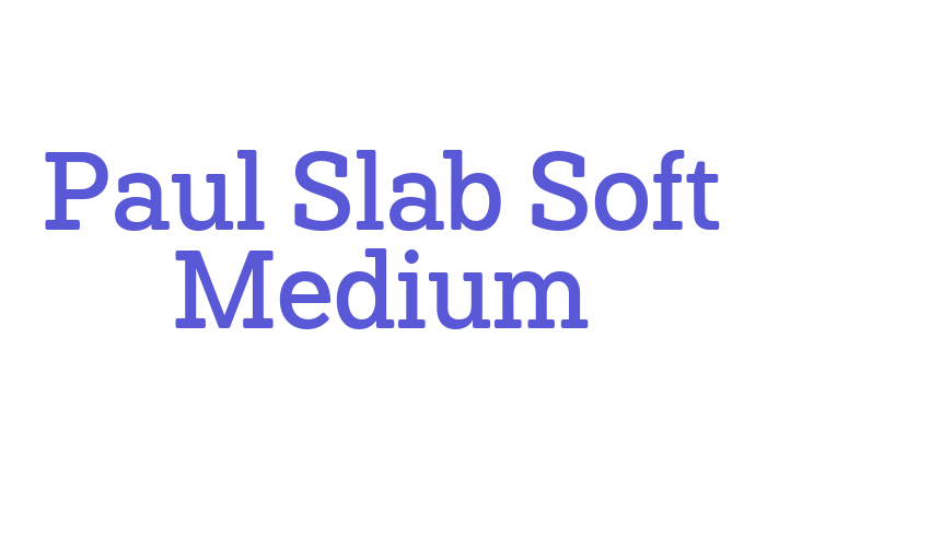 Paul Slab Soft Medium Font Download