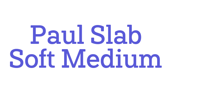 Paul Slab Soft Medium Font Download