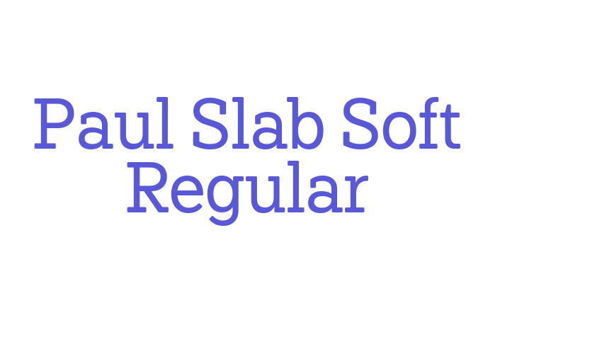 Paul Slab Soft Regular Font Download