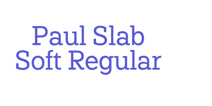 Paul Slab Soft Regular Font Download