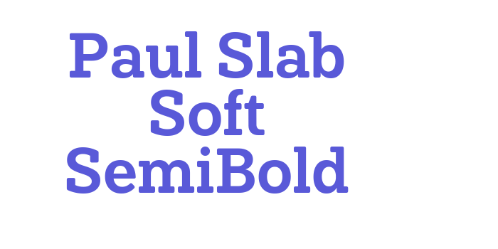 Paul Slab Soft SemiBold Font Download