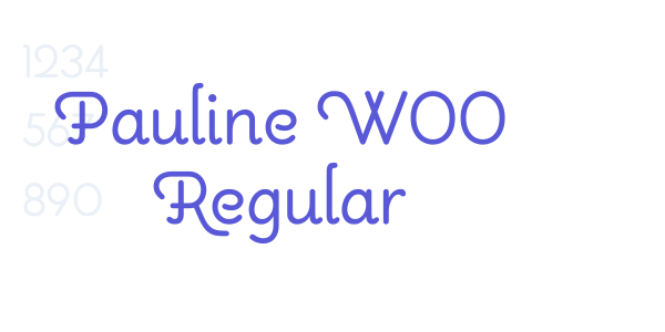 Pauline W00 Regular font free