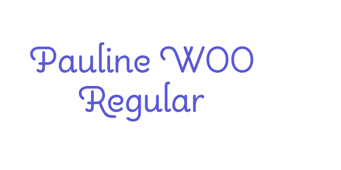 Pauline W00 Regular Font Download