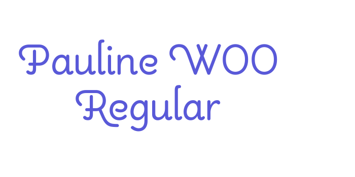 Pauline W00 Regular Font