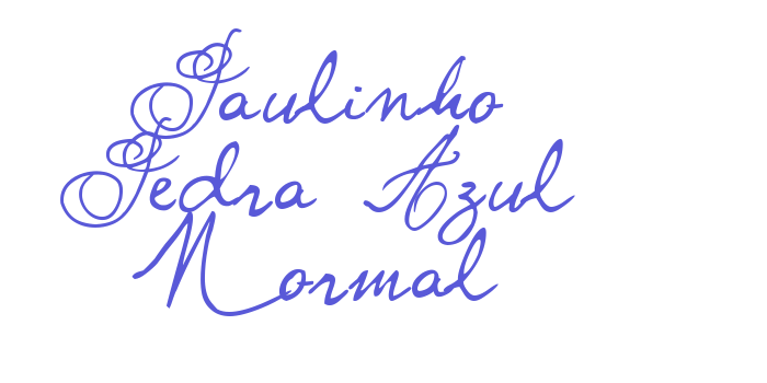 Paulinho Pedra Azul Normal Font Download