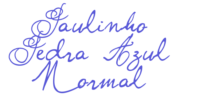 Paulinho Pedra Azul Normal Font