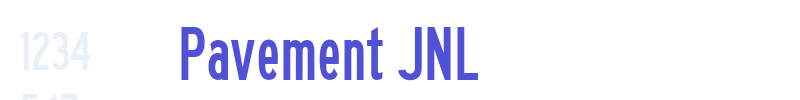 Pavement JNL-font