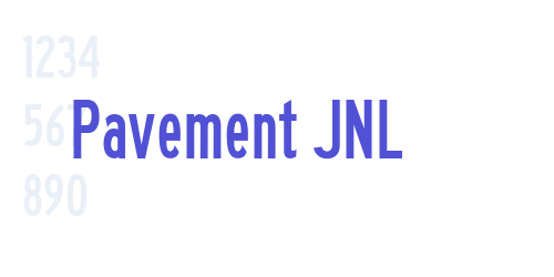 Pavement JNL-font-download