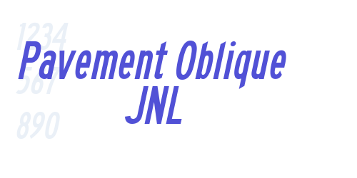 Pavement Oblique JNL-font-download