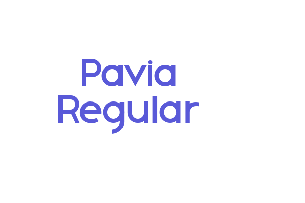 Pavia Regular Font