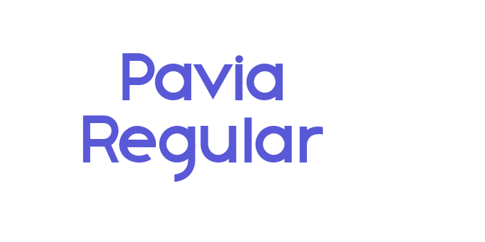 Pavia Regular Font