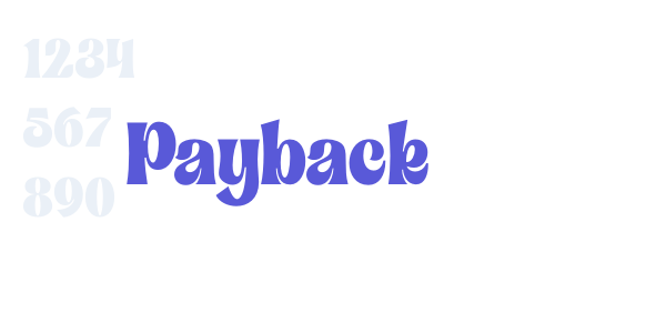 Payback font free