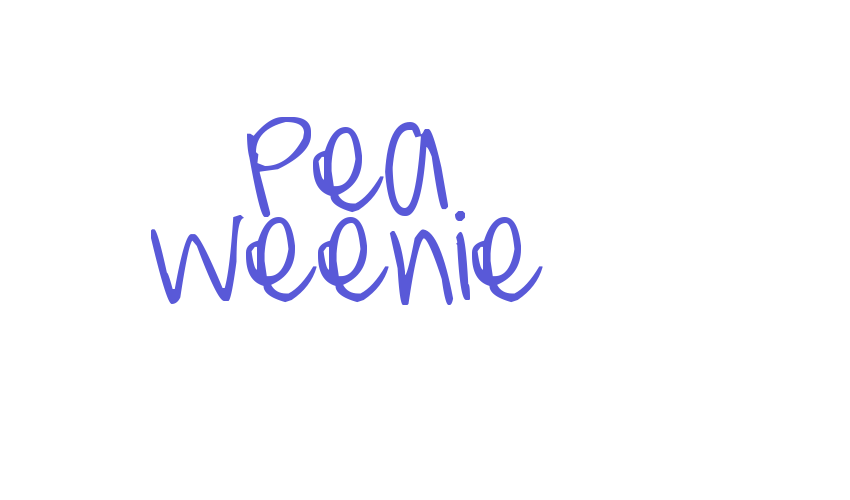 Pea Weenie Font