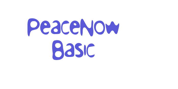 PeaceNow Basic Font