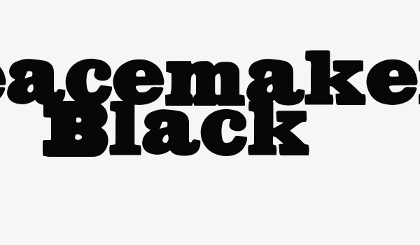 Peacemaker Black Font