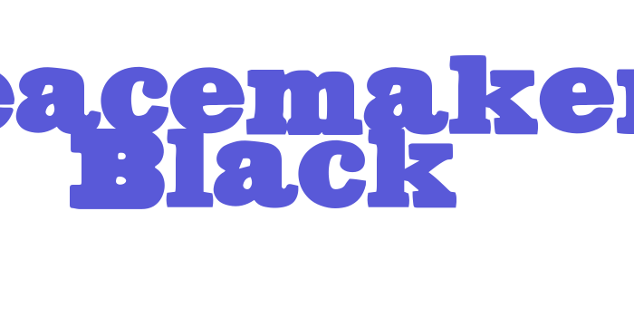 Peacemaker Black Font Download