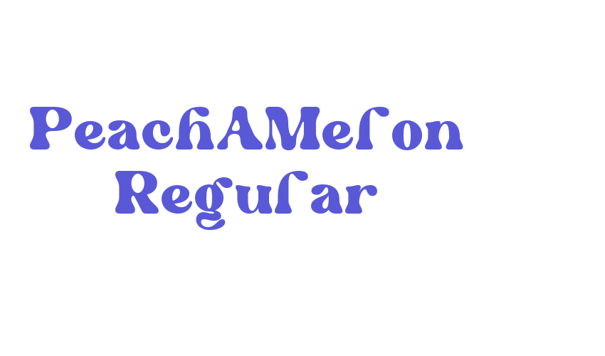 Peach Melon Regular Font Download