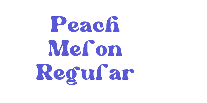 Peach Melon Regular Font Download