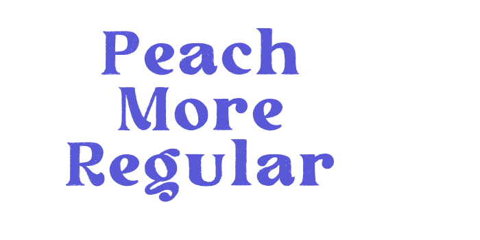 Peach More Regular Font Download