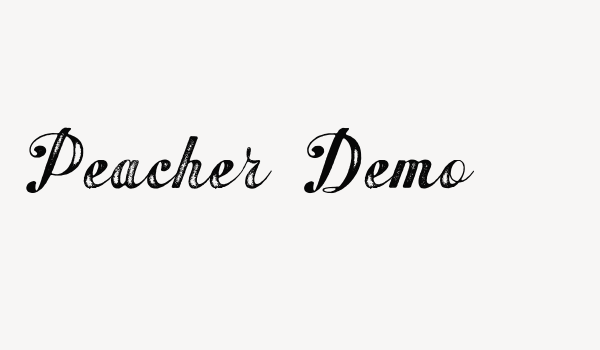 Peacher Demo Font