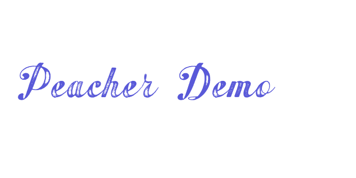 Download Peacher Demo Font