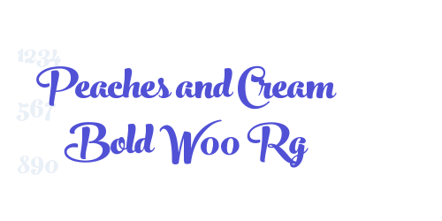 Peaches and Cream Bold W00 Rg-font-download