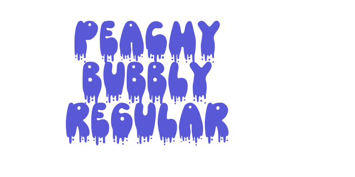 Peachy Bubbly Regular Font Download