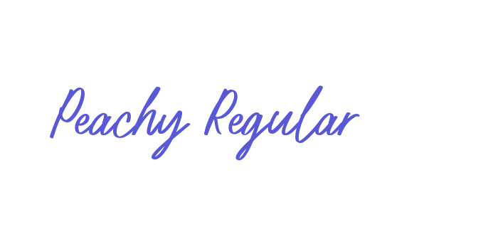 Peachy Regular Font Download