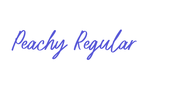 Peachy Regular Font