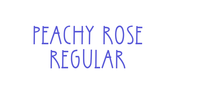 Peachy Rose Regular Font Download