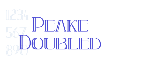 Peake Doubled-font-download