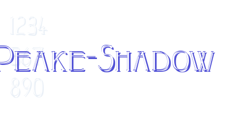 Peake-Shadow-font-download