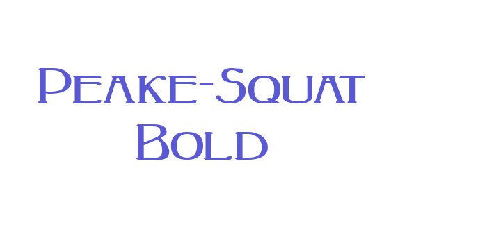 Peake-Squat Bold Font Download