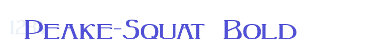 Peake-Squat Bold-font