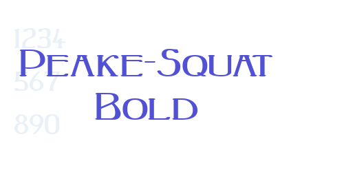 Peake-Squat Bold-font-download